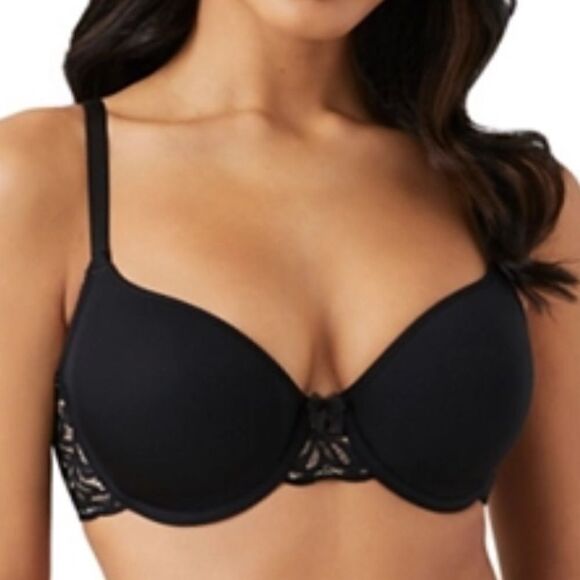 Wacoal All Dressed Up Contour Bra 853166 Black Size 38D - Picture 1 of 4